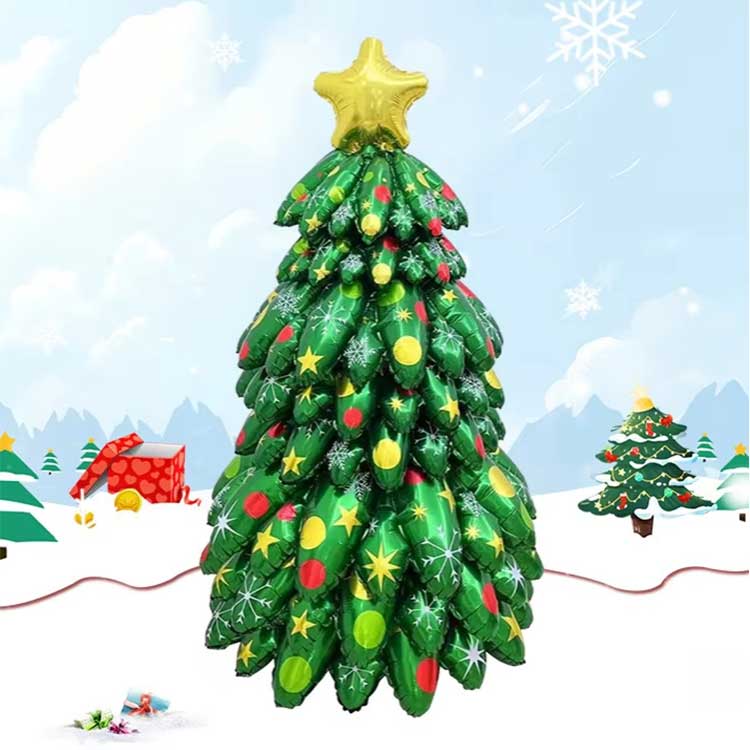 Stoječi balon iz folije za božično drevo