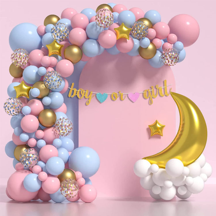 Serija Gender Reveal Balloon Chain Arch Set