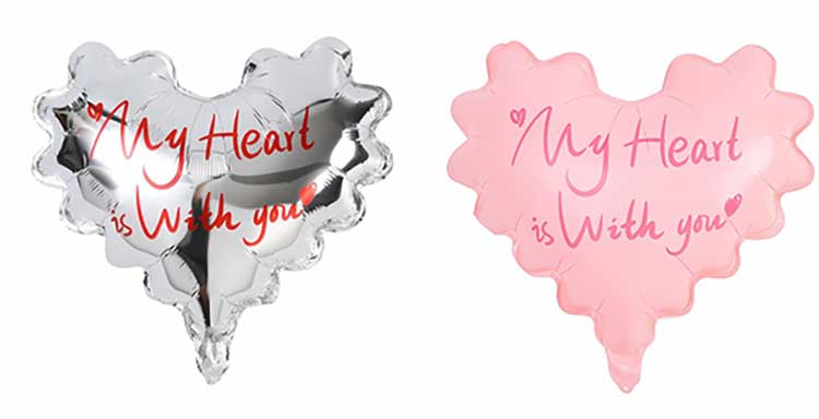 wavy heart shaped balloon supplier