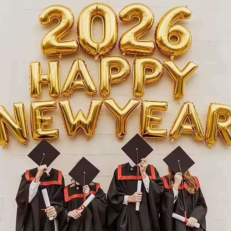 Set novoletnih balonov iz folije