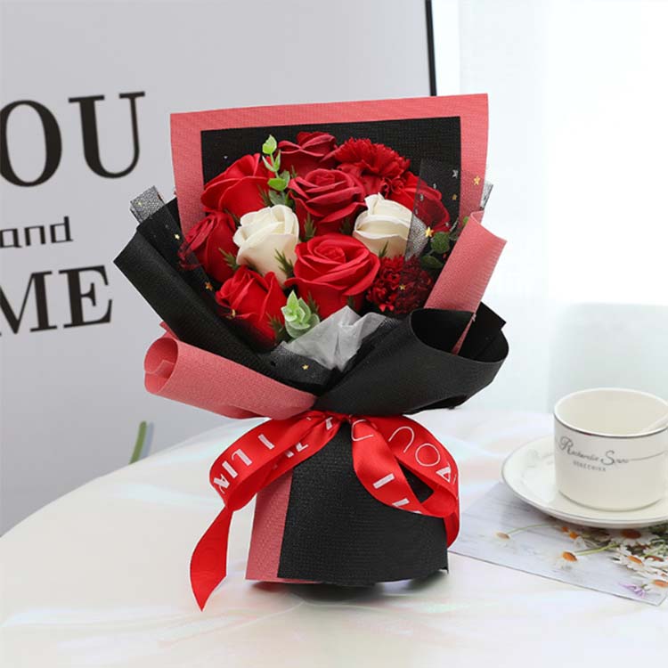 Cvetlični šopek iz mila